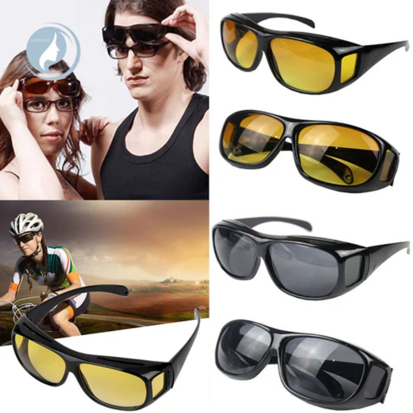 Pack de 2 Gafas de Conducción nocturna