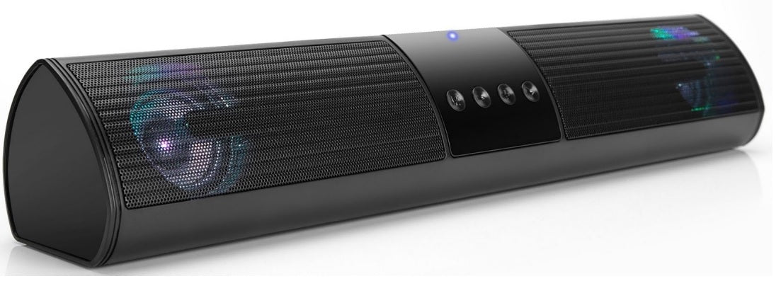 Barra Sonido Bluetooth Portátil Luz RGB