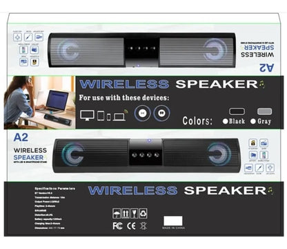 Barra Sonido Bluetooth Portátil Luz RGB