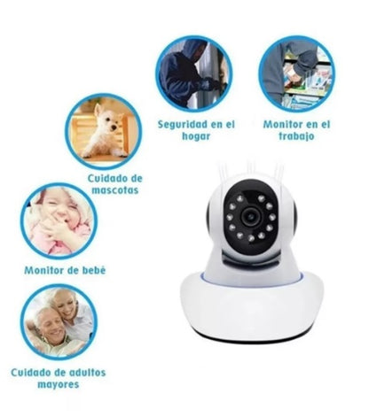 Camara ip seguridad wifi 360°