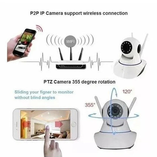 Camara ip seguridad wifi 360°