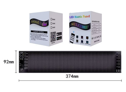 Letrero LED Programable Flexible USB 9x37 cm con App Bluetooth para Auto o Negocio