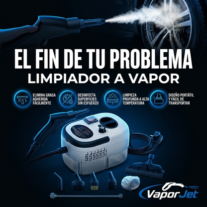 Limpiador a Presión de Vapor  2500w formato portátil para cocina, baños, auto