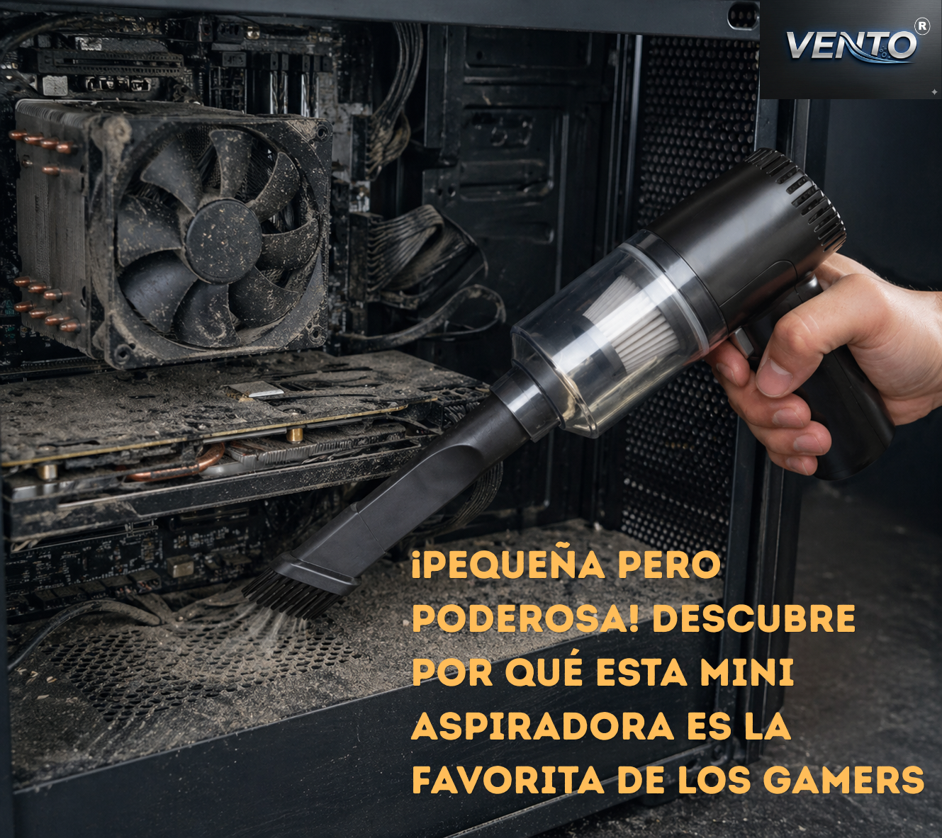 VENTO® Aspiradora Portátil Inalámbrica USB con función de soplado